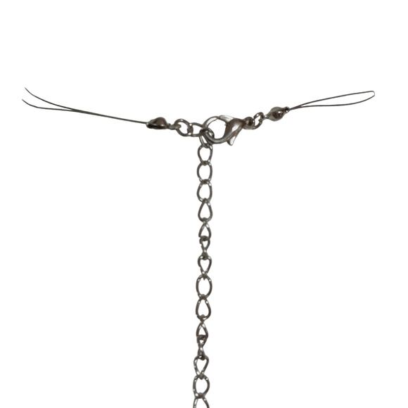 Yellow Black Stone Cabochon Glass Necklace Bead Spring Summer Fashion Jewelry - Picture 6 of 14